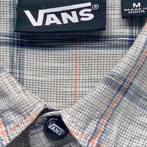 Vans Button Down snap bottom Shirt casual  cool - Picture 2 of 8